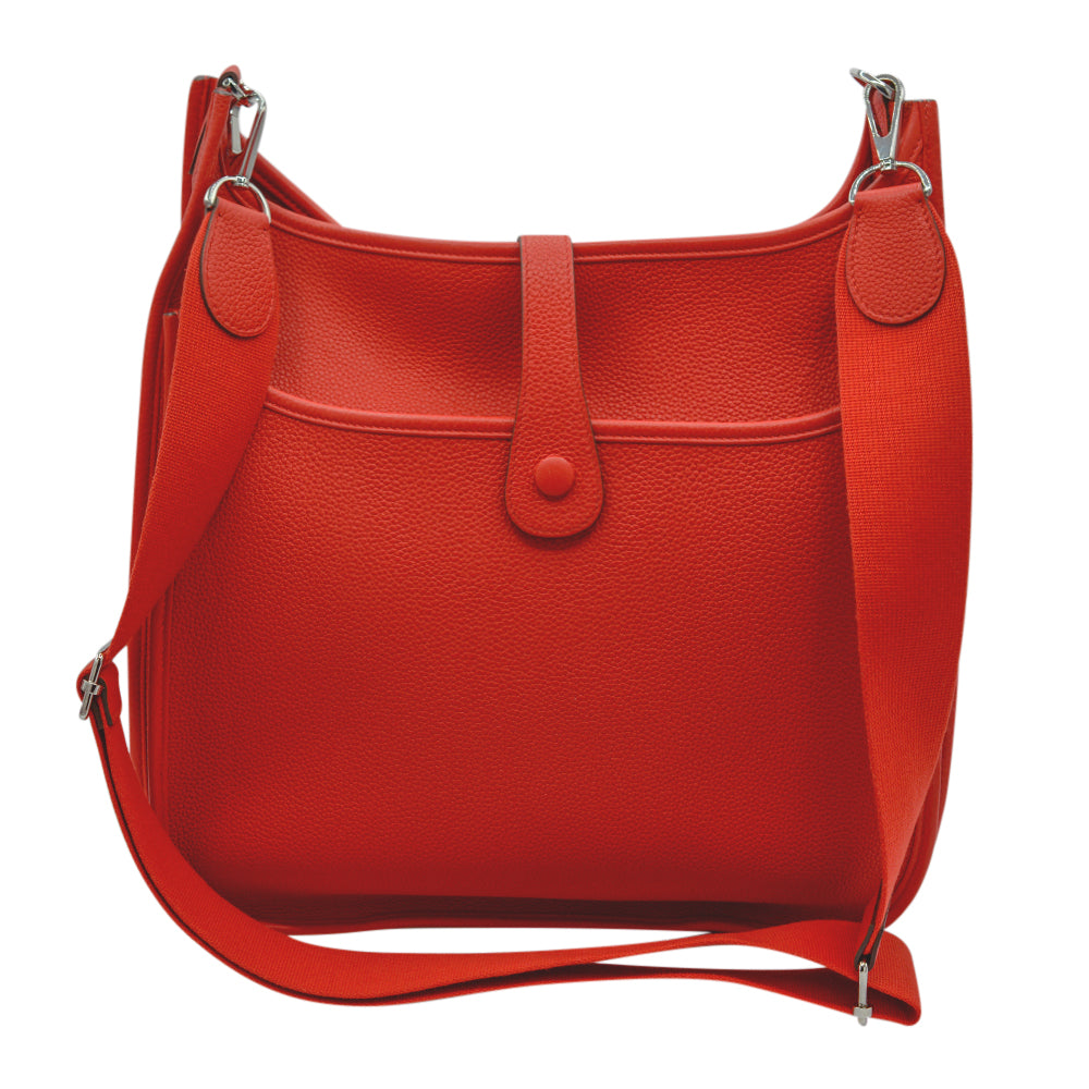 Hermes Red Evelyne III 33