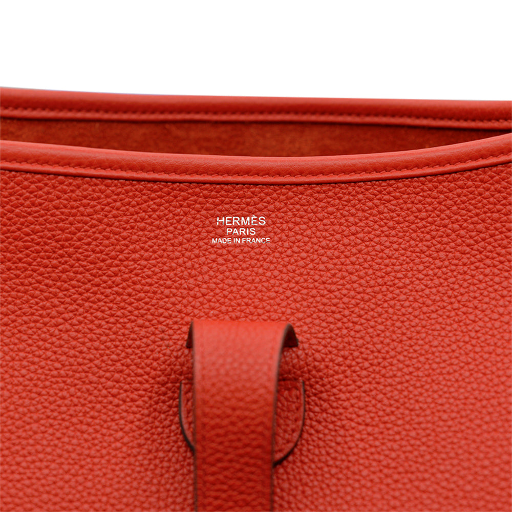 Hermes Red Evelyne III 33