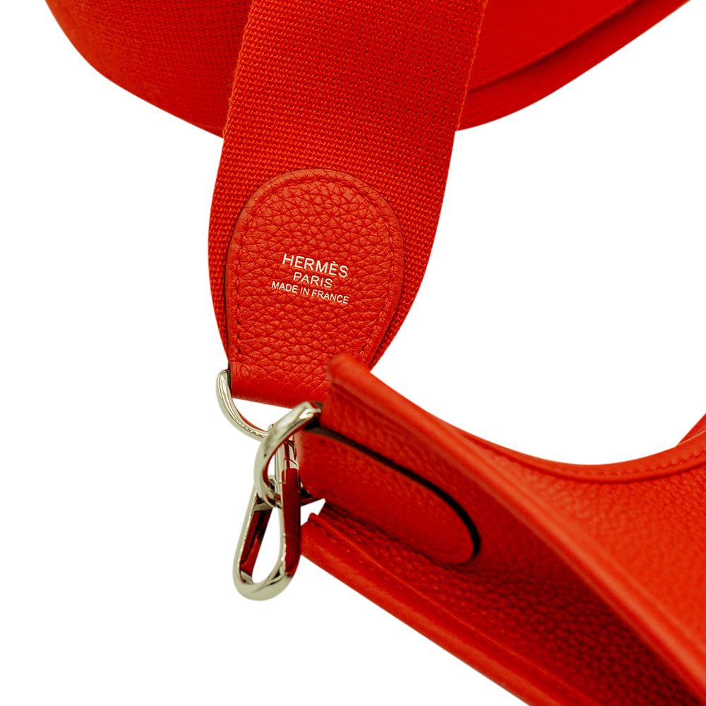 Hermes Red Evelyne III 33