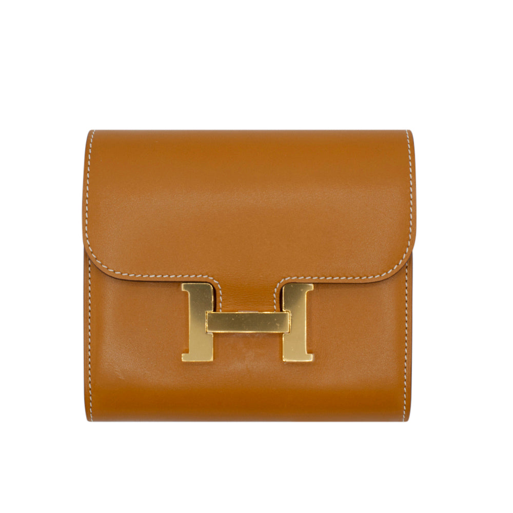 Hermès Natural Sable Constance Compact Wallet