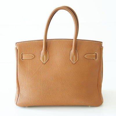 Hermes Clemence Birkin 30 Handbag with Gold Hardware - Fresh from the Hermes Spa