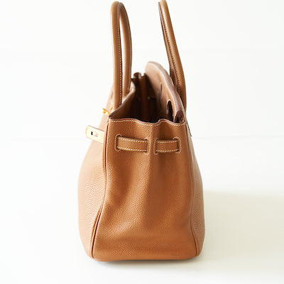 Hermes Clemence Birkin 30 Handbag with Gold Hardware - Fresh from the Hermes Spa