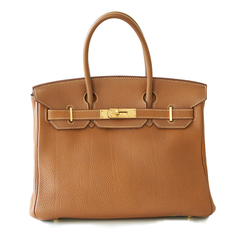 Hermes Clemence Birkin 30 Handbag with Gold Hardware - Fresh from the Hermes Spa