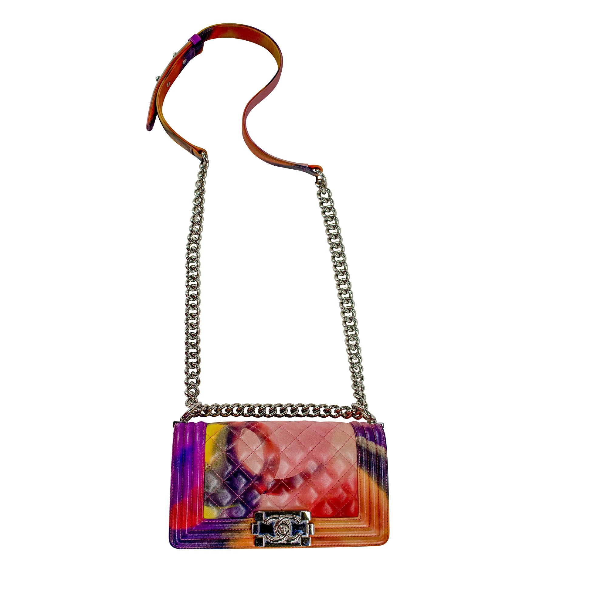 Chanel Boy Bag Graffiti Flower Power