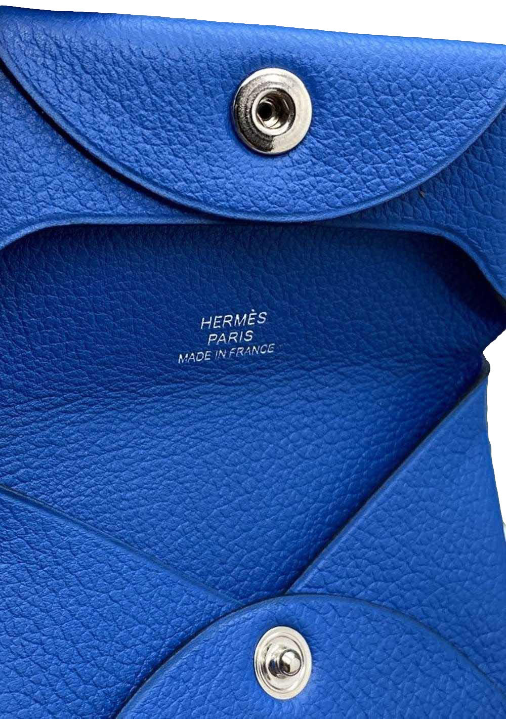 Hermès Bastia Coin Purse Blue