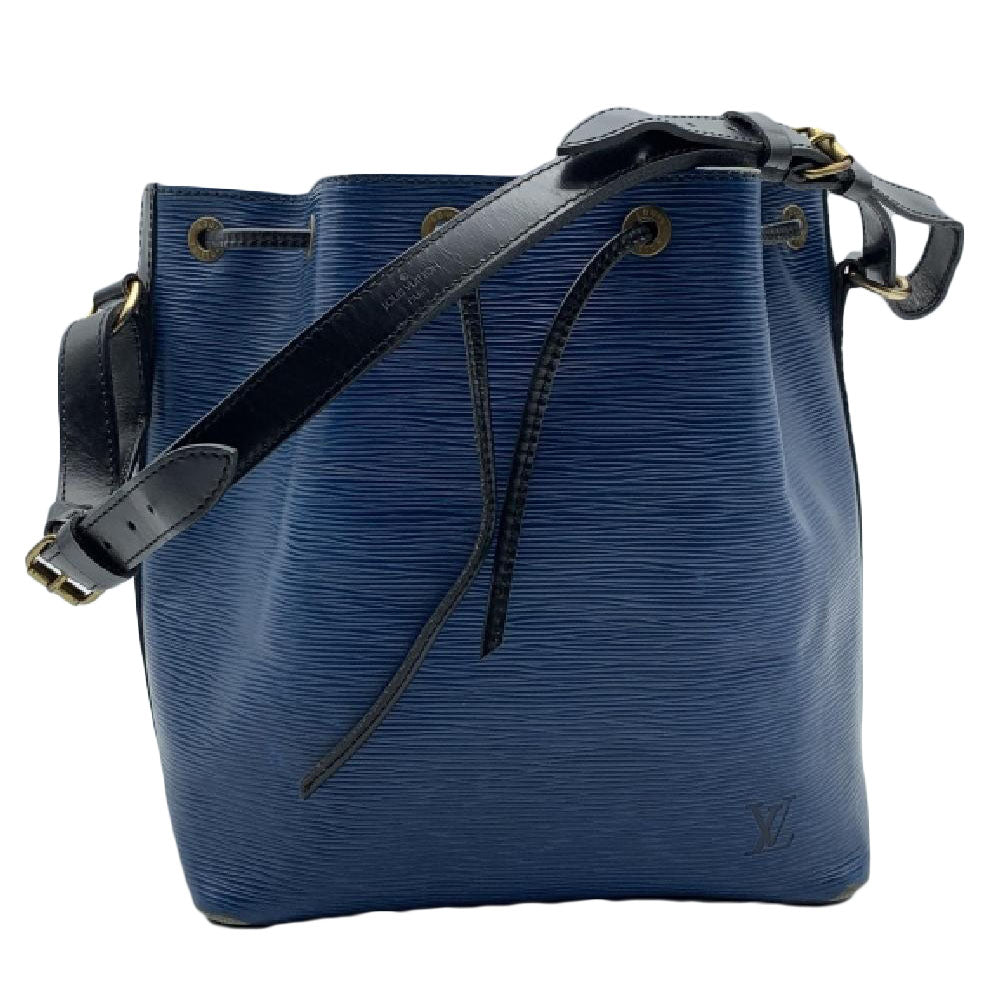 Louis Vuitton Blu/Black Epi Noe Shoulder Bag
