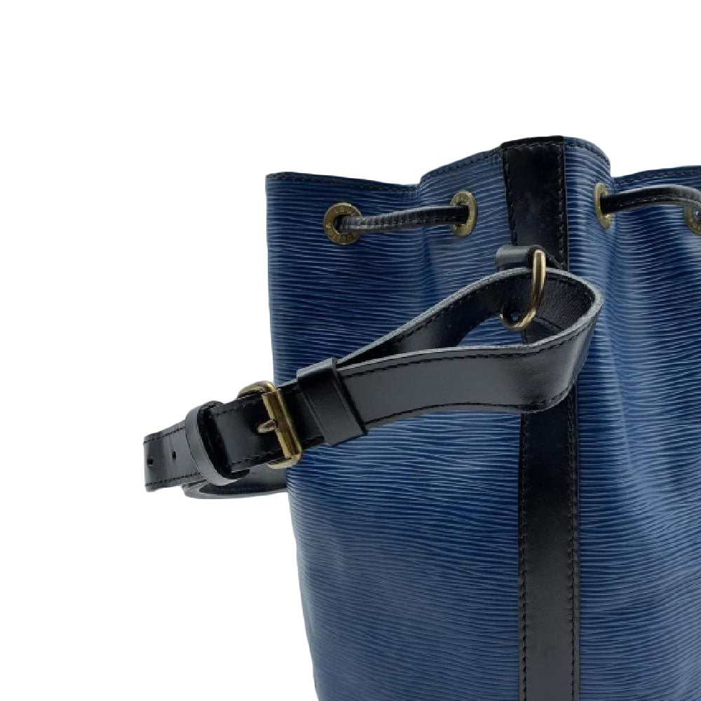 Louis Vuitton Blu/Black Epi Noe Shoulder Bag