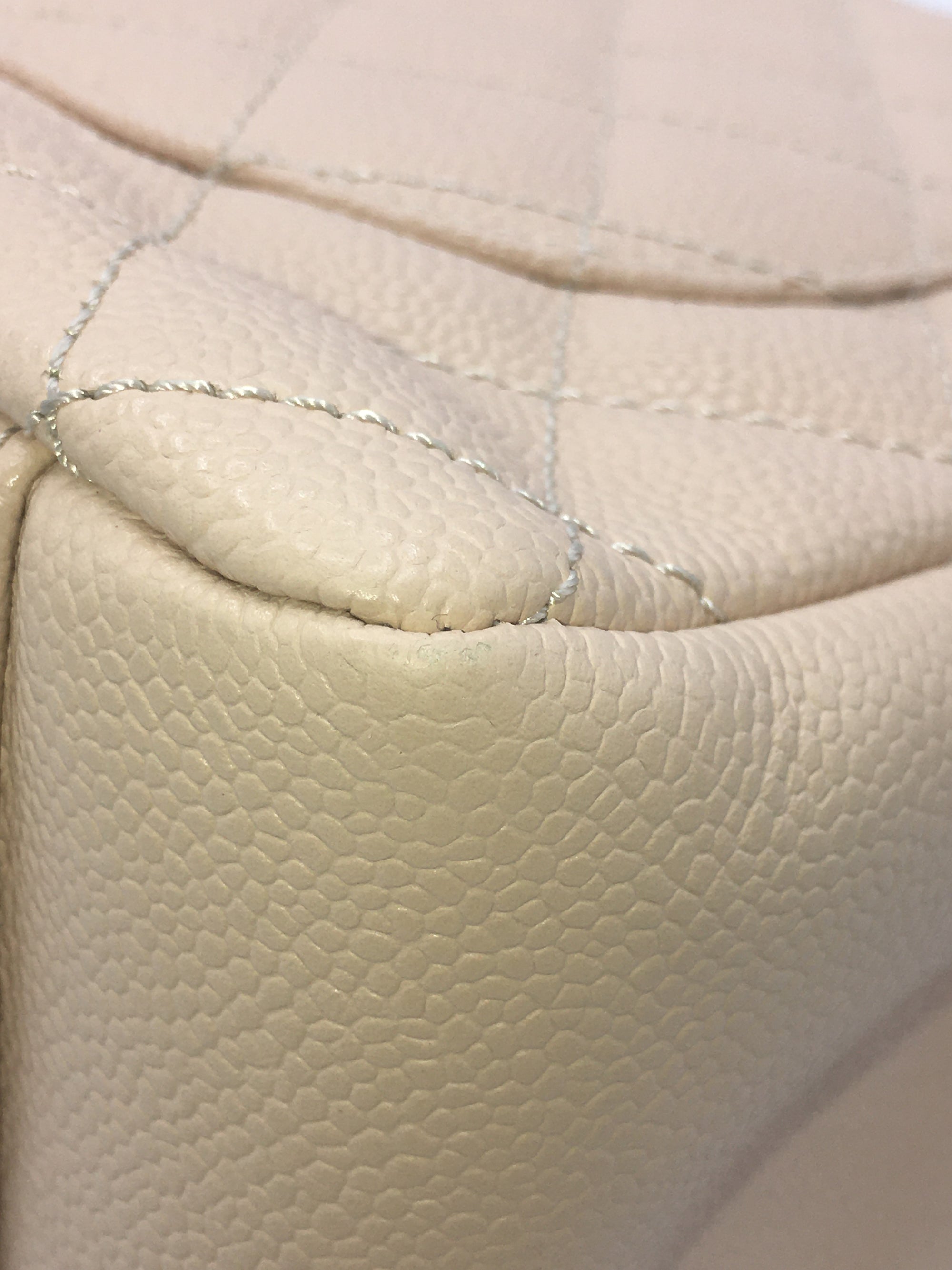 Chanel Shopping Tote Beige Caviar Leather