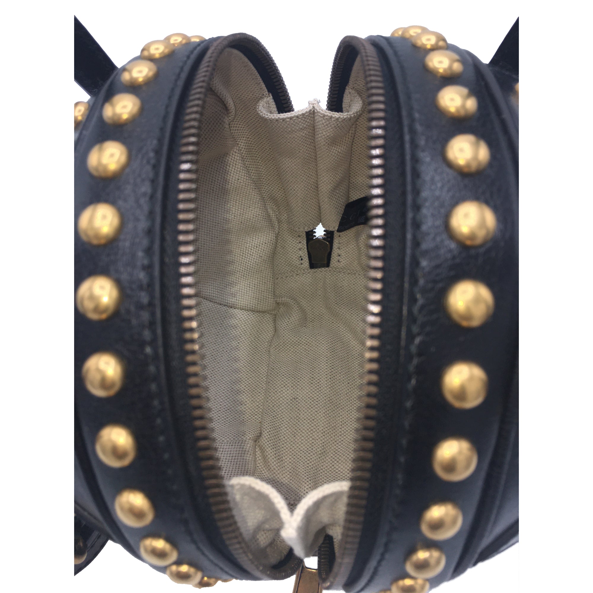 Gucci Studded Black Tifosa Baseball Bag