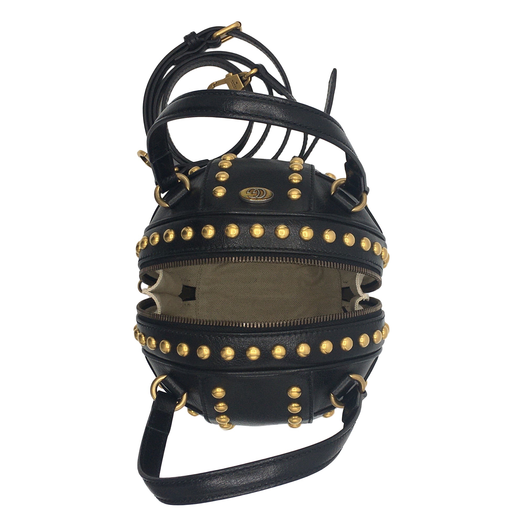 Gucci Studded Black Tifosa Baseball Bag