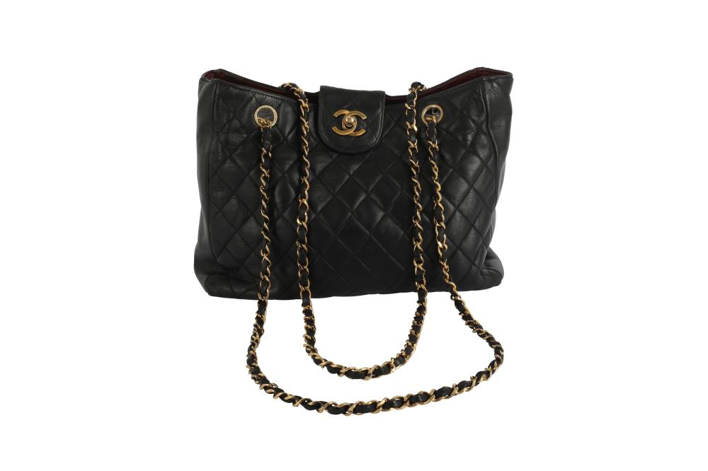 Chanel Black Quilted Tote Bag