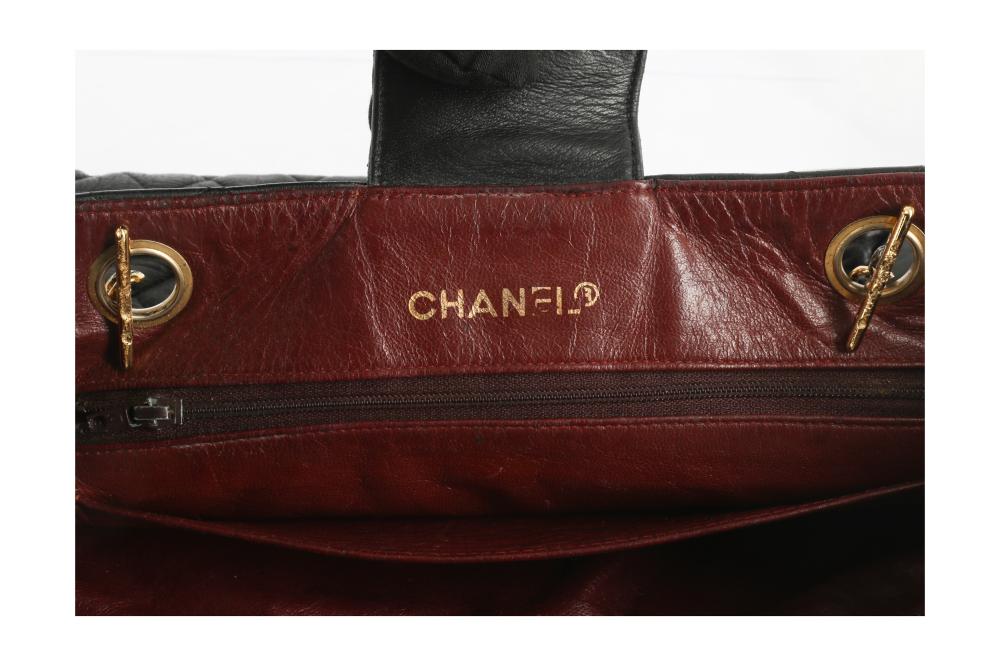 Chanel Black Quilted Tote Bag