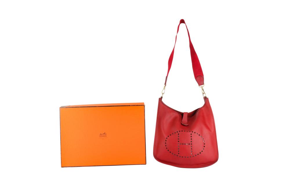 Hermes Red Epsom Evelyne I GM - Used