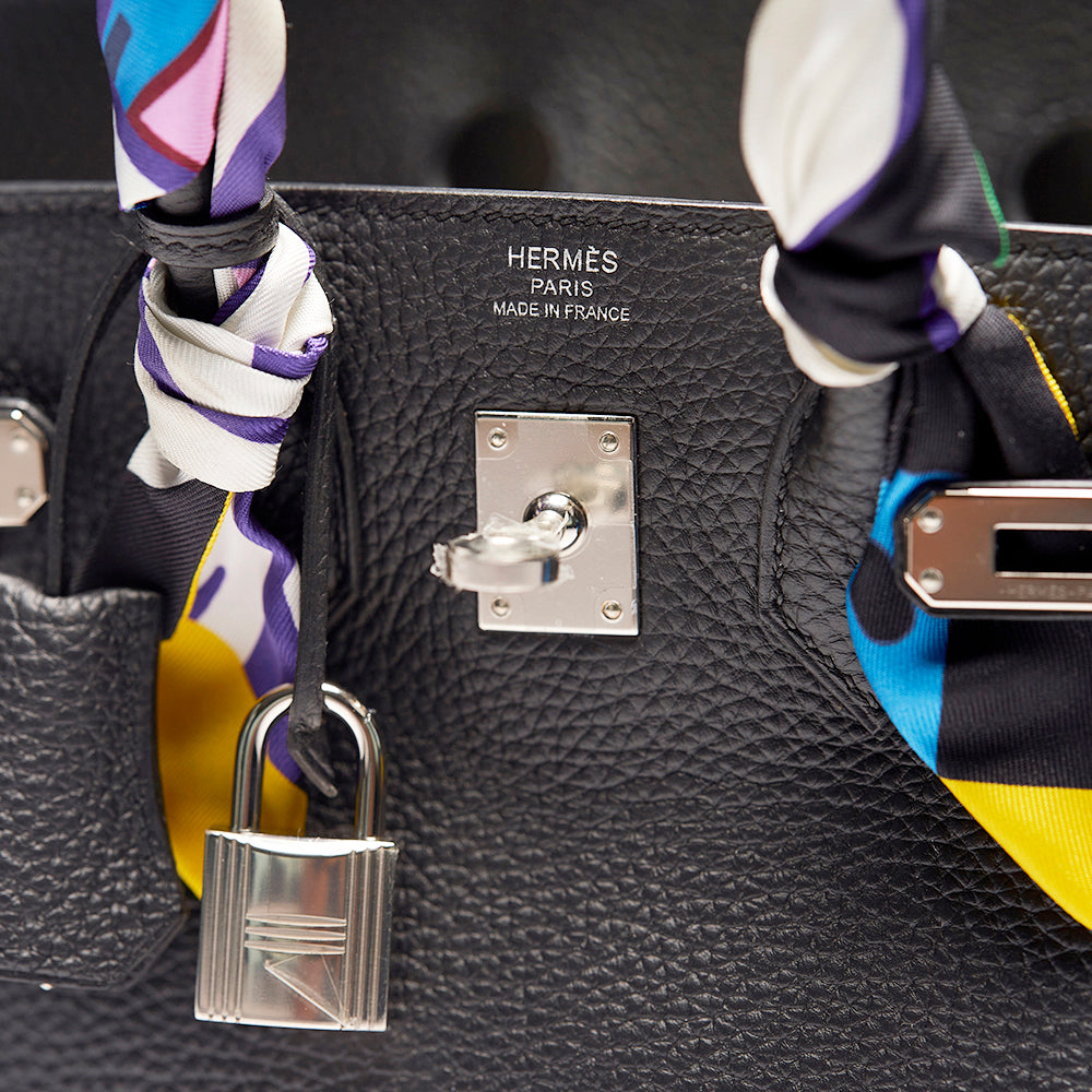 Hermès Birkin 25 Black Togo with Palladium Hardware - Twillys Sold Separately