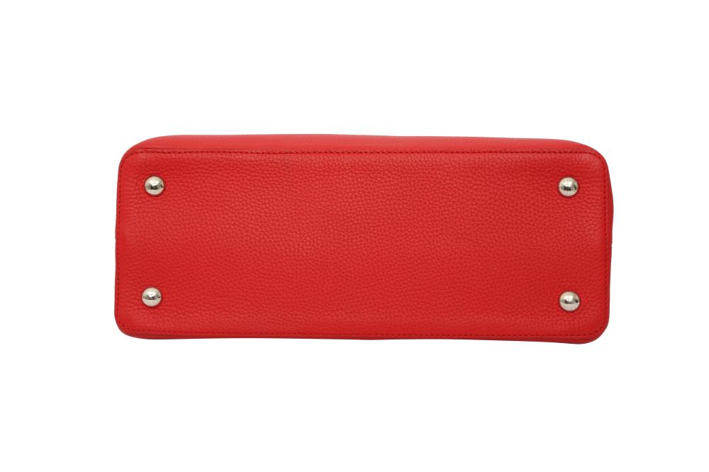 Louis Vuitton Red Python Capucines MM