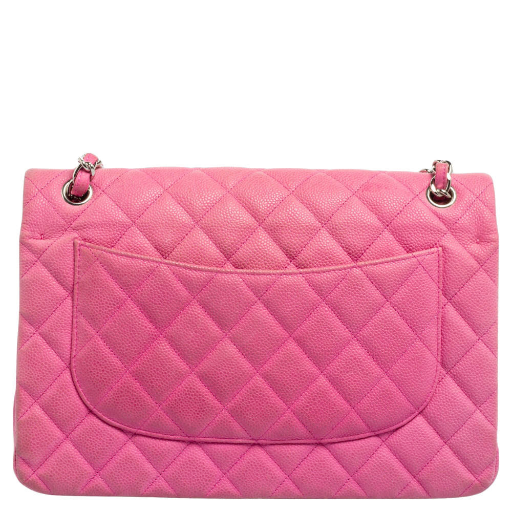 Chanel Caviar Quilted Jumbo Classic Pink Double Flap