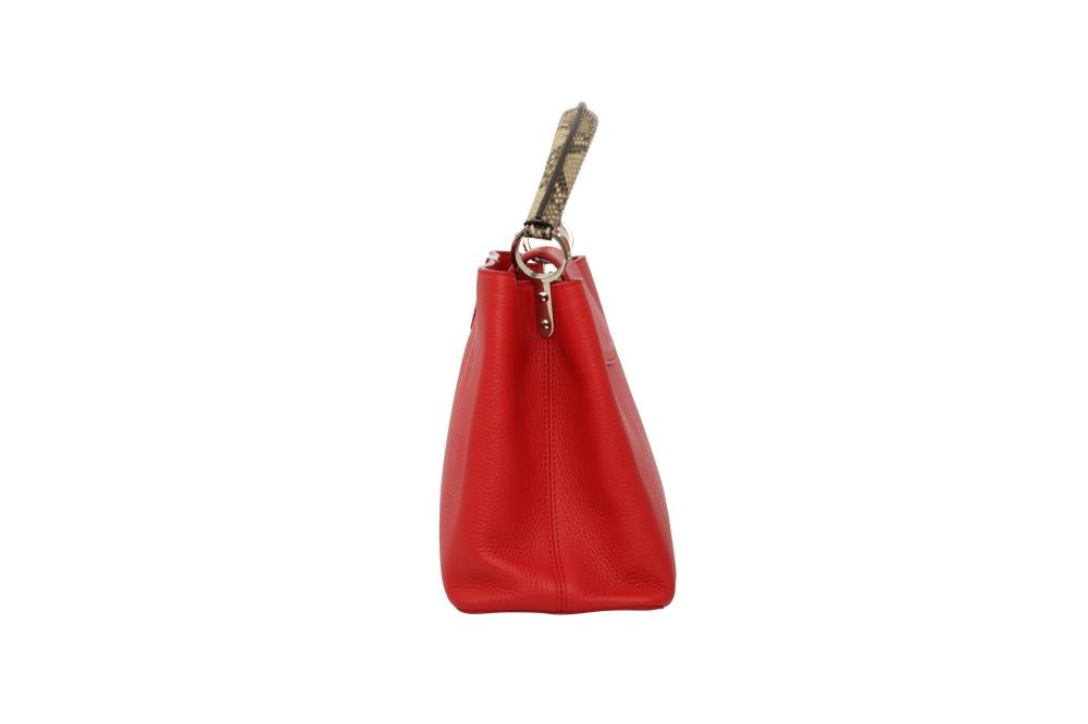 Louis Vuitton Red Python Capucines MM