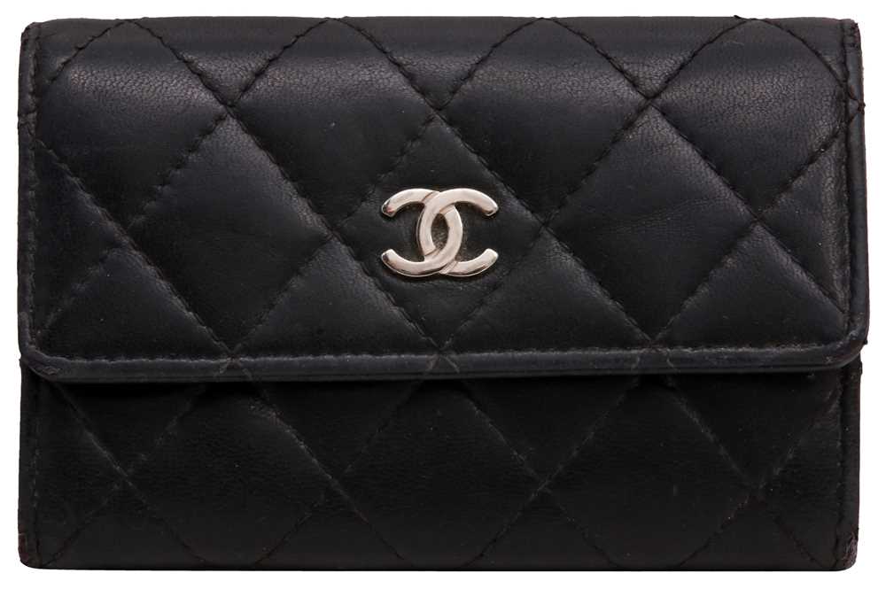 Chanel Black CC Flap Card Holder