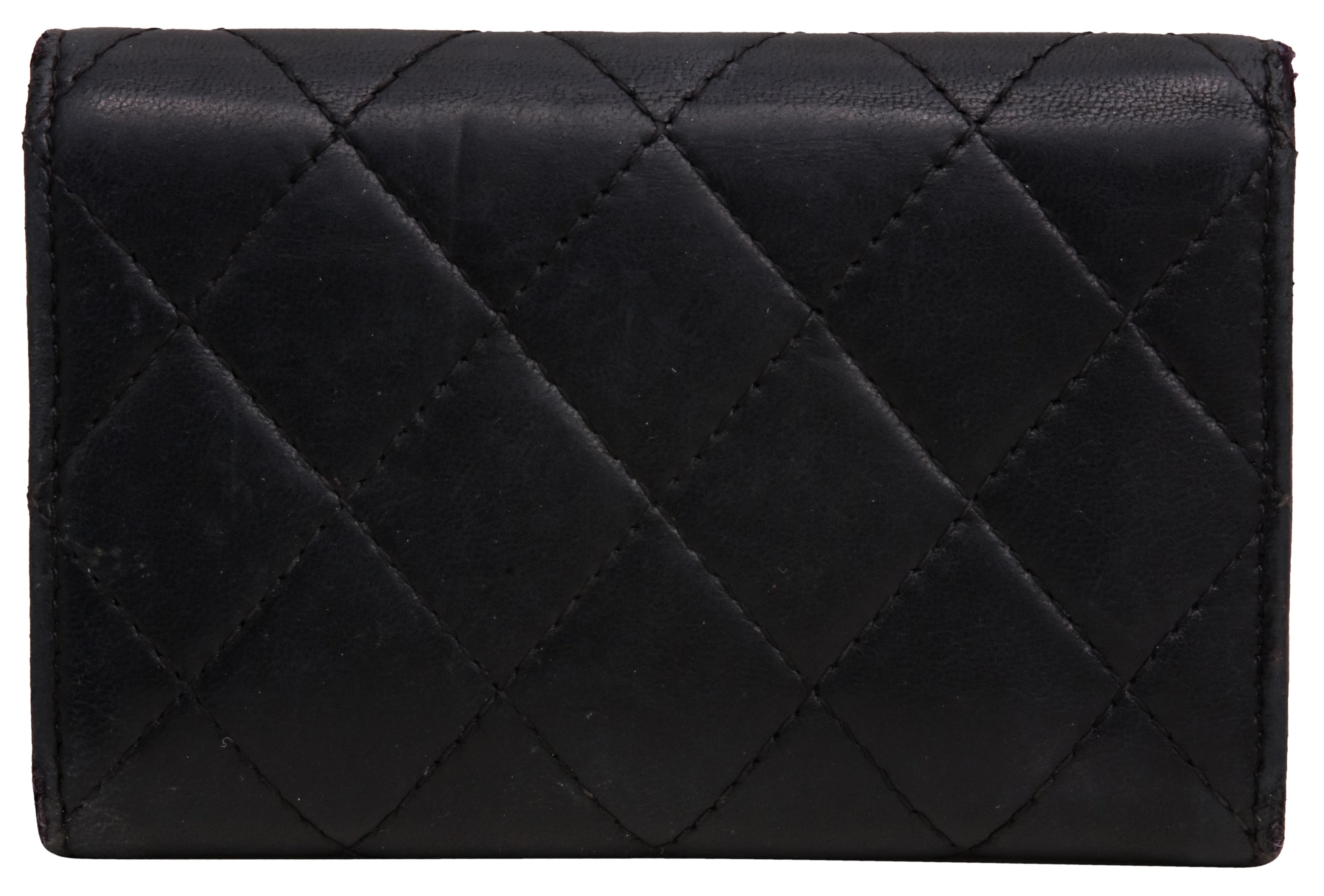 Chanel Black CC Flap Card Holder