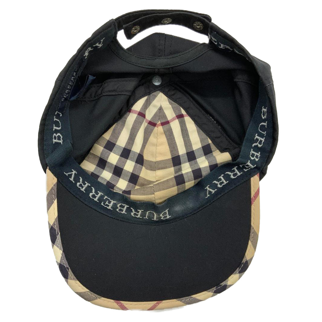 Burberry Black Nova Check Baseball Hat
