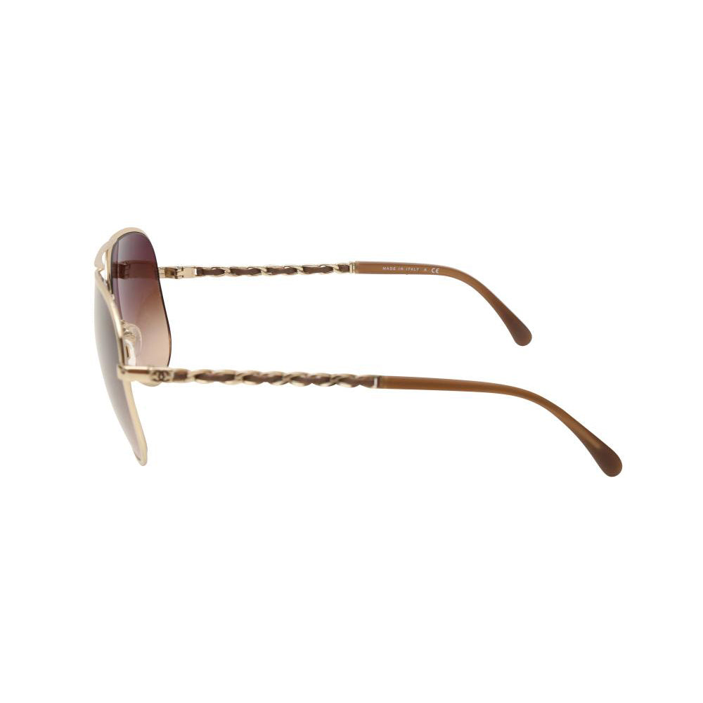Chanel Oversize Interlocking CC Logo Sunglasses - Burgundy