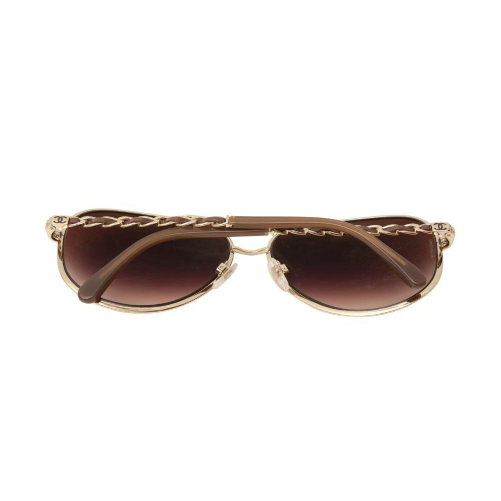 CHANEL 90s BROWN TORTOISE FRAME QUILTED SUNGLASSES – RDB