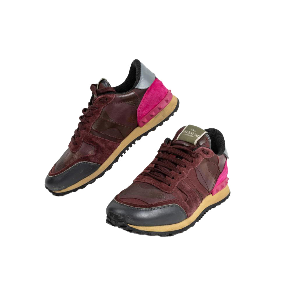 Valentino Garavani Red Rockrunner Sneakers - Size 10 US