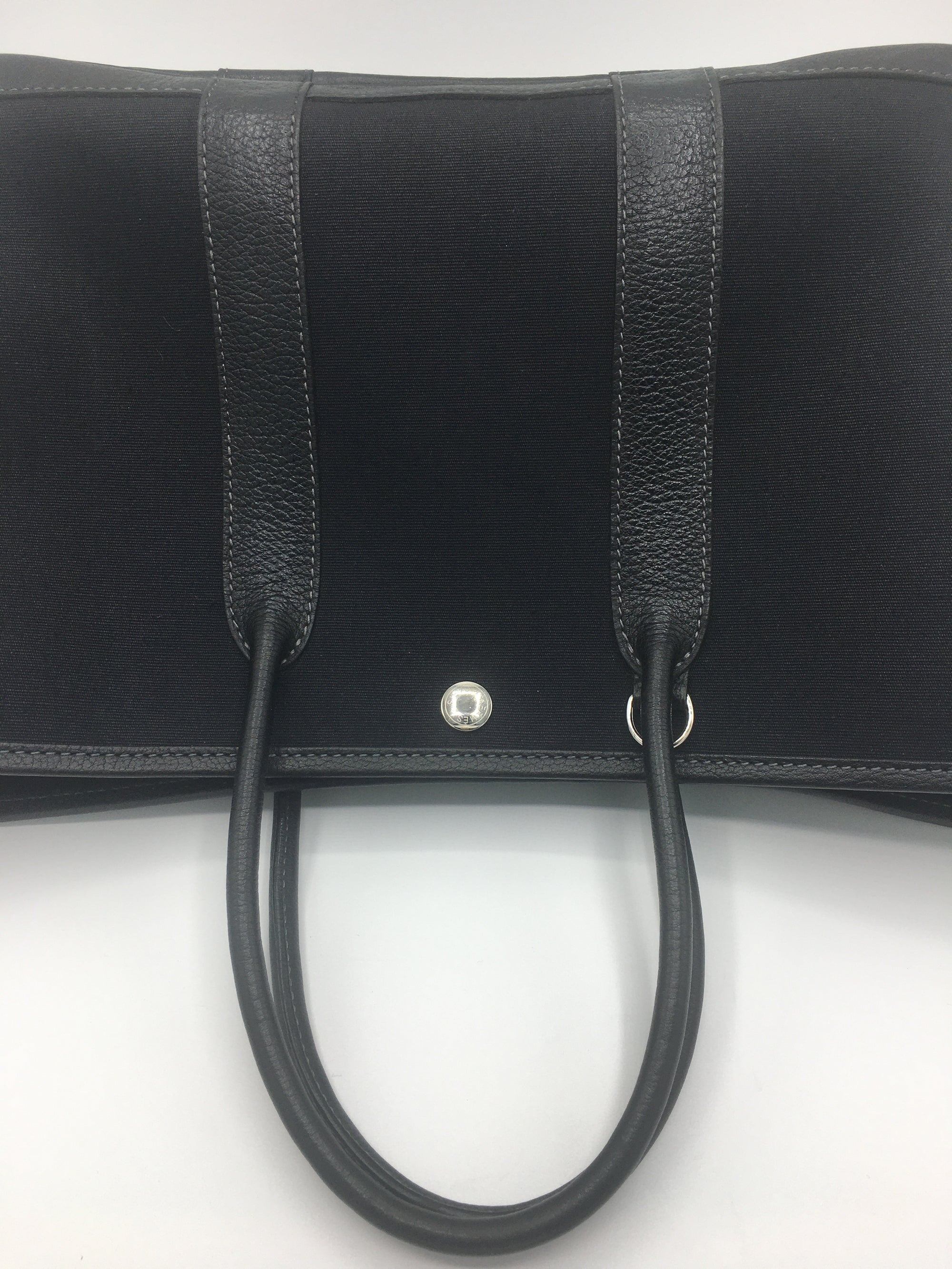 Hermès Garden Party 30 Black Canvas and Leather (Rodeo Sold