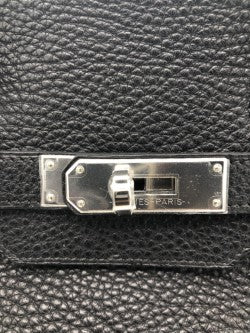 Hermès Black Clemence Birkin 35 with Palladium Hardware (Back From Hermès Spa)