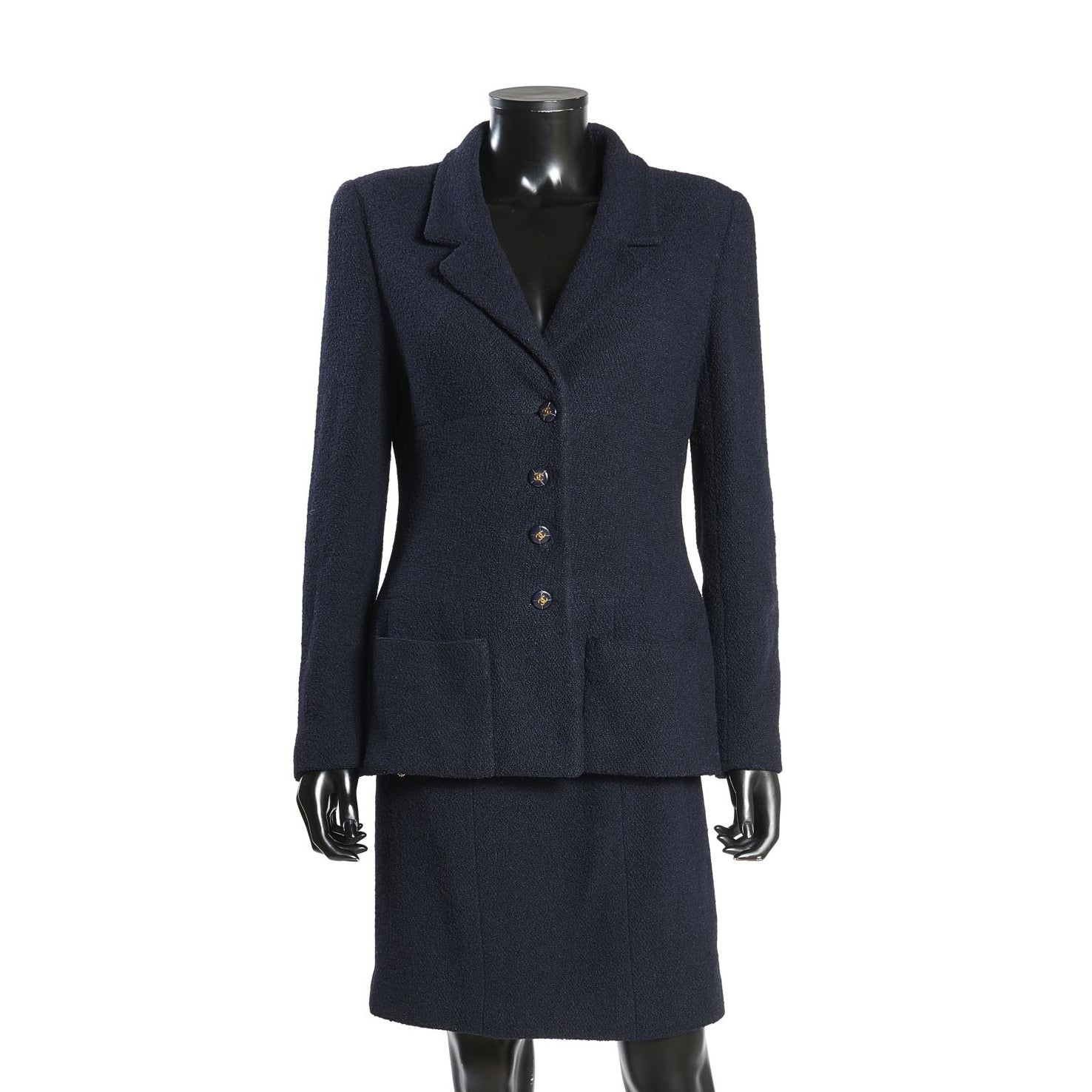 Chanel Boutique Navy Suit - Women's Size 44