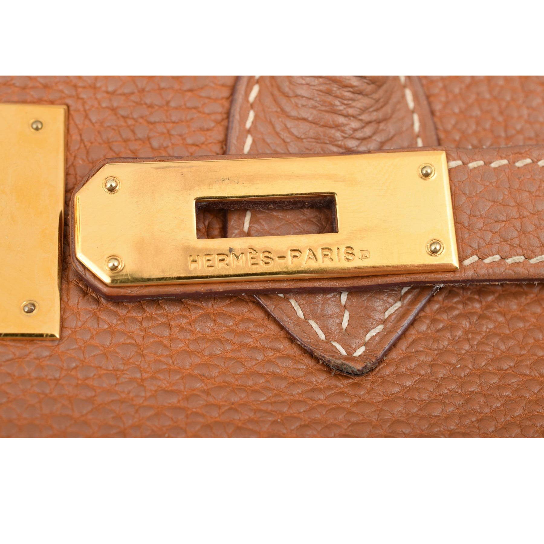 Hermès Rouge Pivoine Clemence Birkin 30 Gold Hardware, 2014
