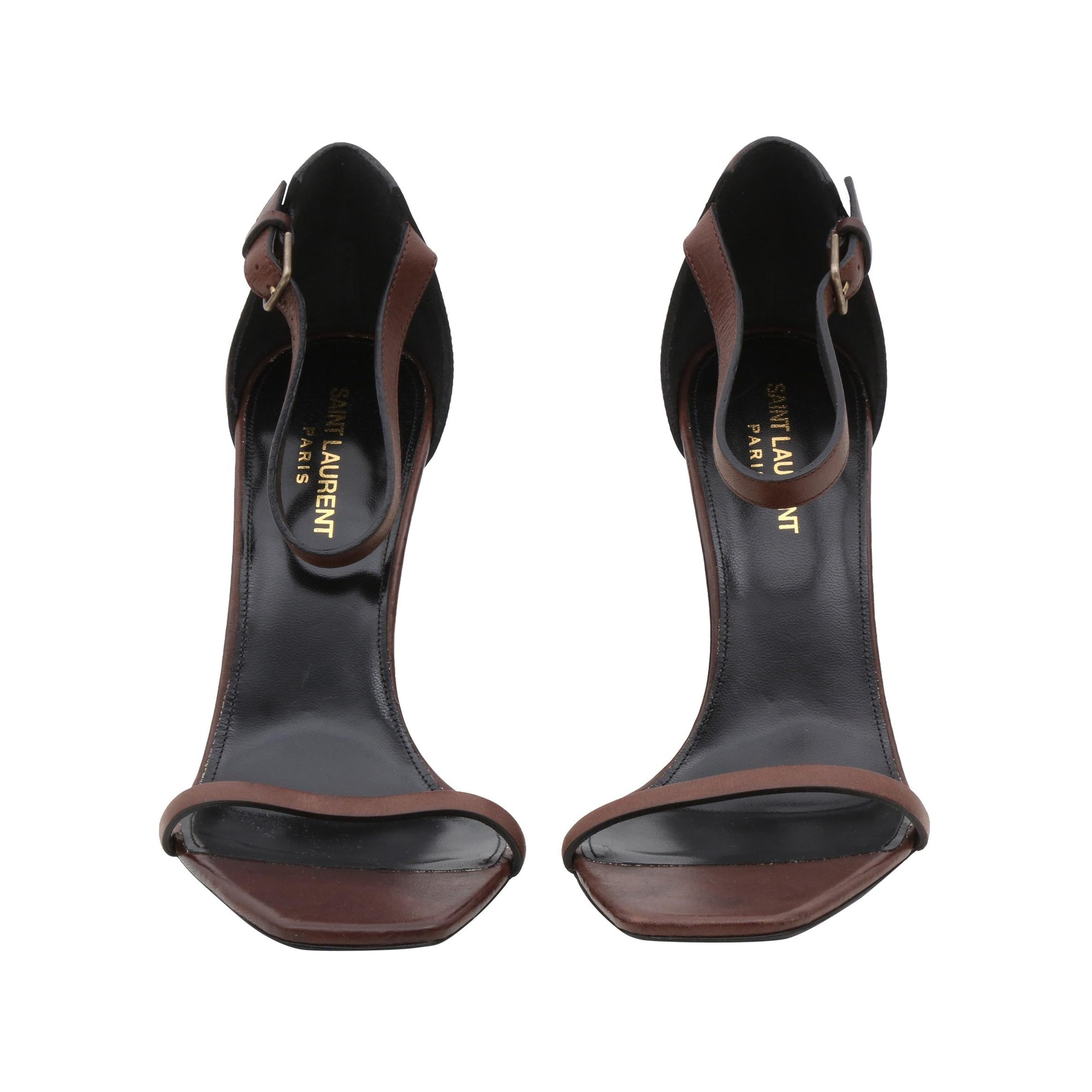 Opyum leather heels Saint Laurent Black size 39 EU in Leather