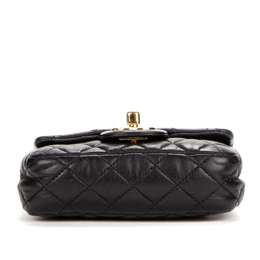 Chanel Black Mini Valentines Day Single Flap Shoulder Bag