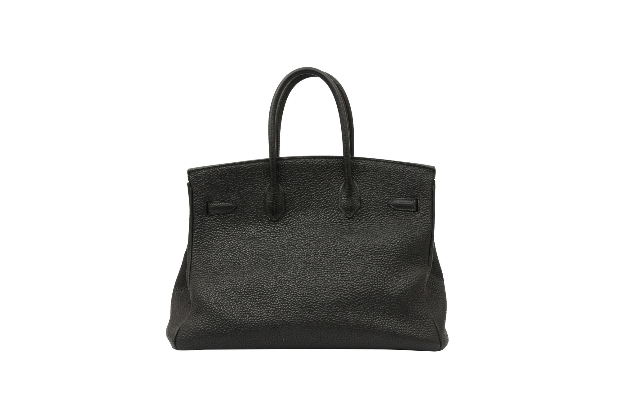 Hermès Black Clemence Birkin 35 with Palladium Hardware (Back From Hermès Spa)