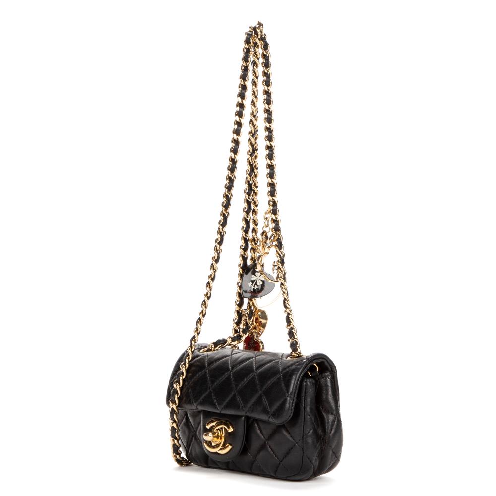 Chanel Black Mini Valentines Day Single Flap Shoulder Bag – Luxury
