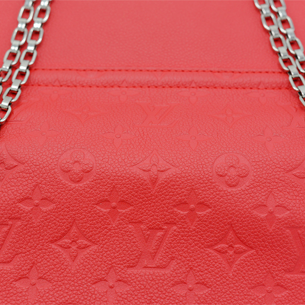 Louis Vuitton Pochette Metis Red Monogram Empreinte Leather Shoulder Bag