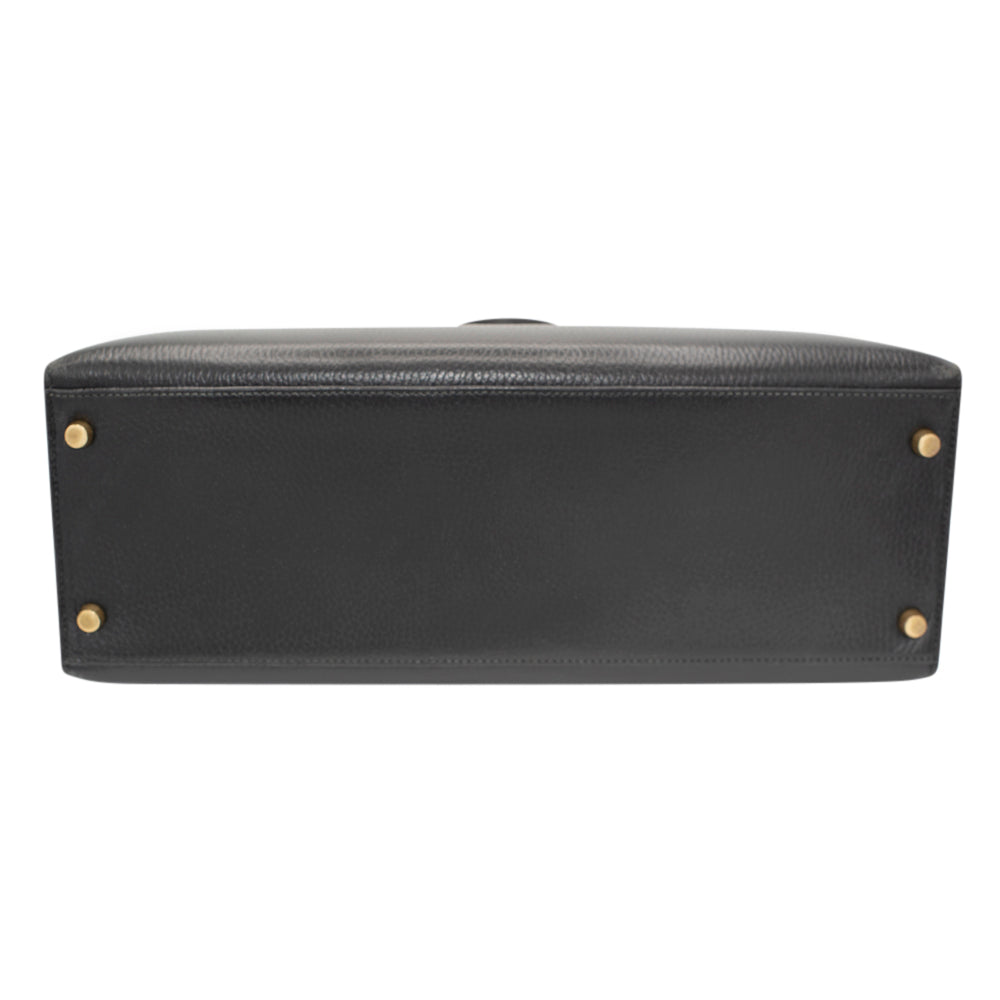 Hermès Ardennes Kelly Sellier 35 - Black Handle Bags, Handbags - HER553274