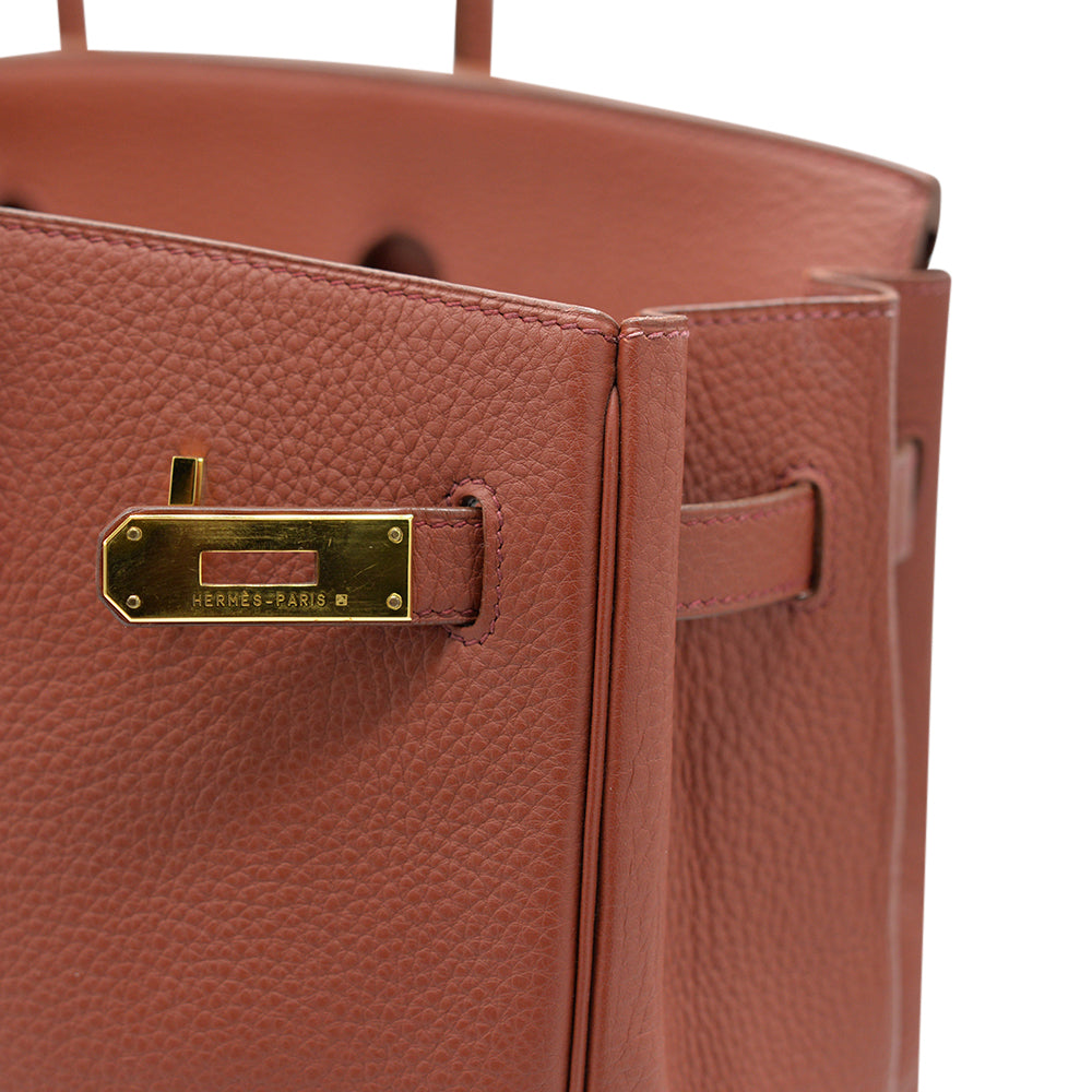 Hermes Birkin 35 Bag Black Togo Leather with Rose Gold Hardware