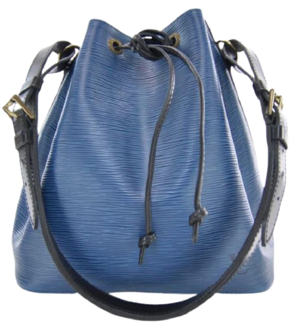Louis Vuitton Blu/Black Epi Noe Shoulder Bag (Vintage)