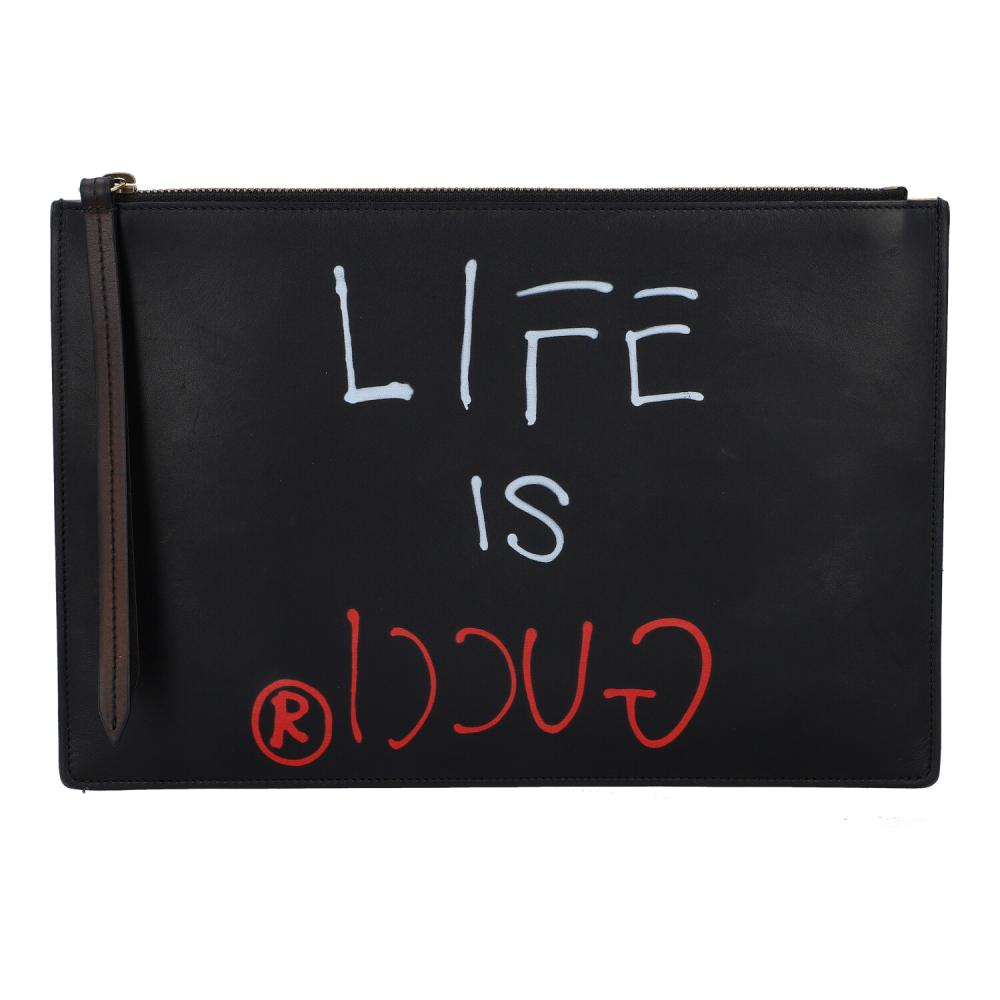 GucciGhost "LIFE IS GUCCI" Clutch