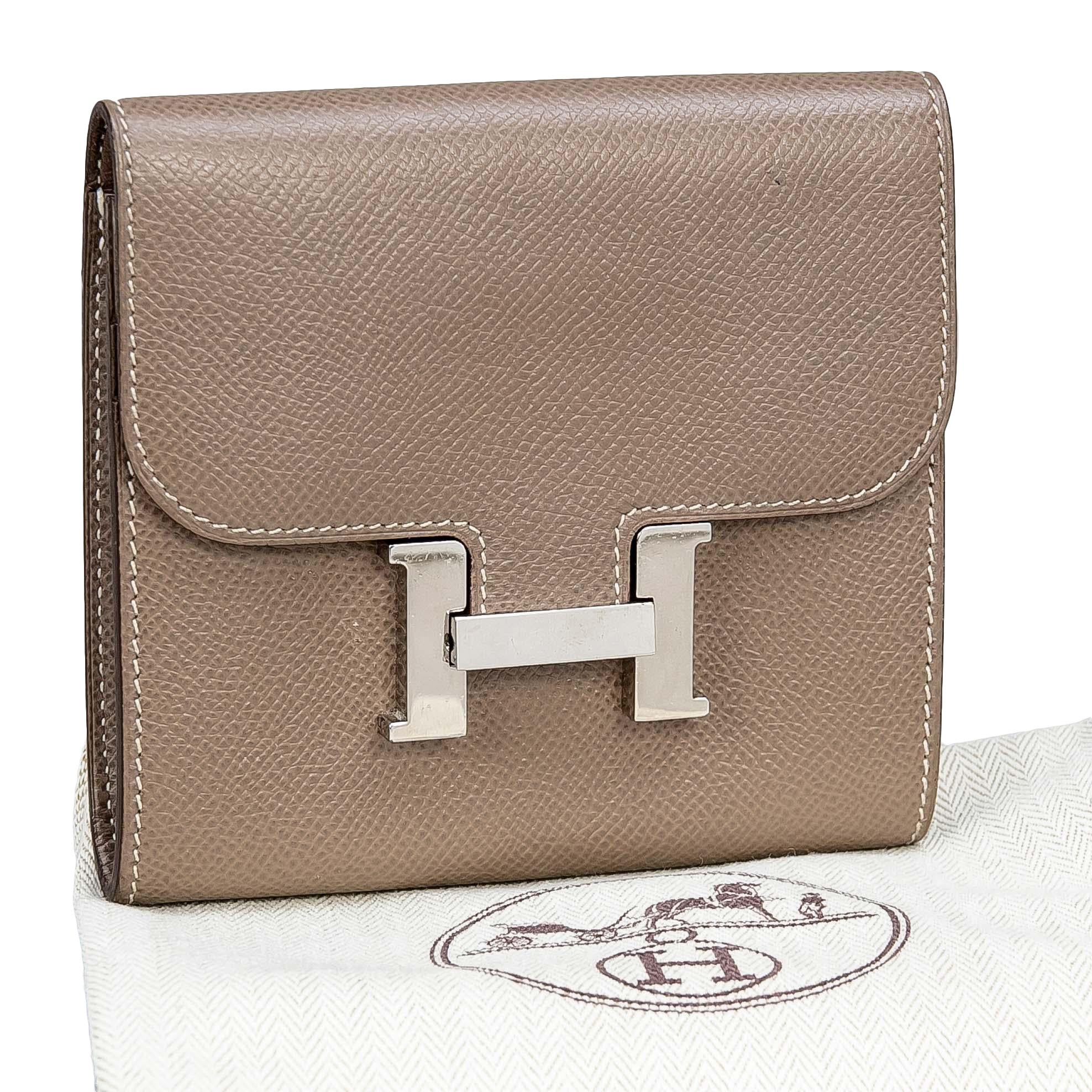 Hermès Etain Constance Compact Wallet