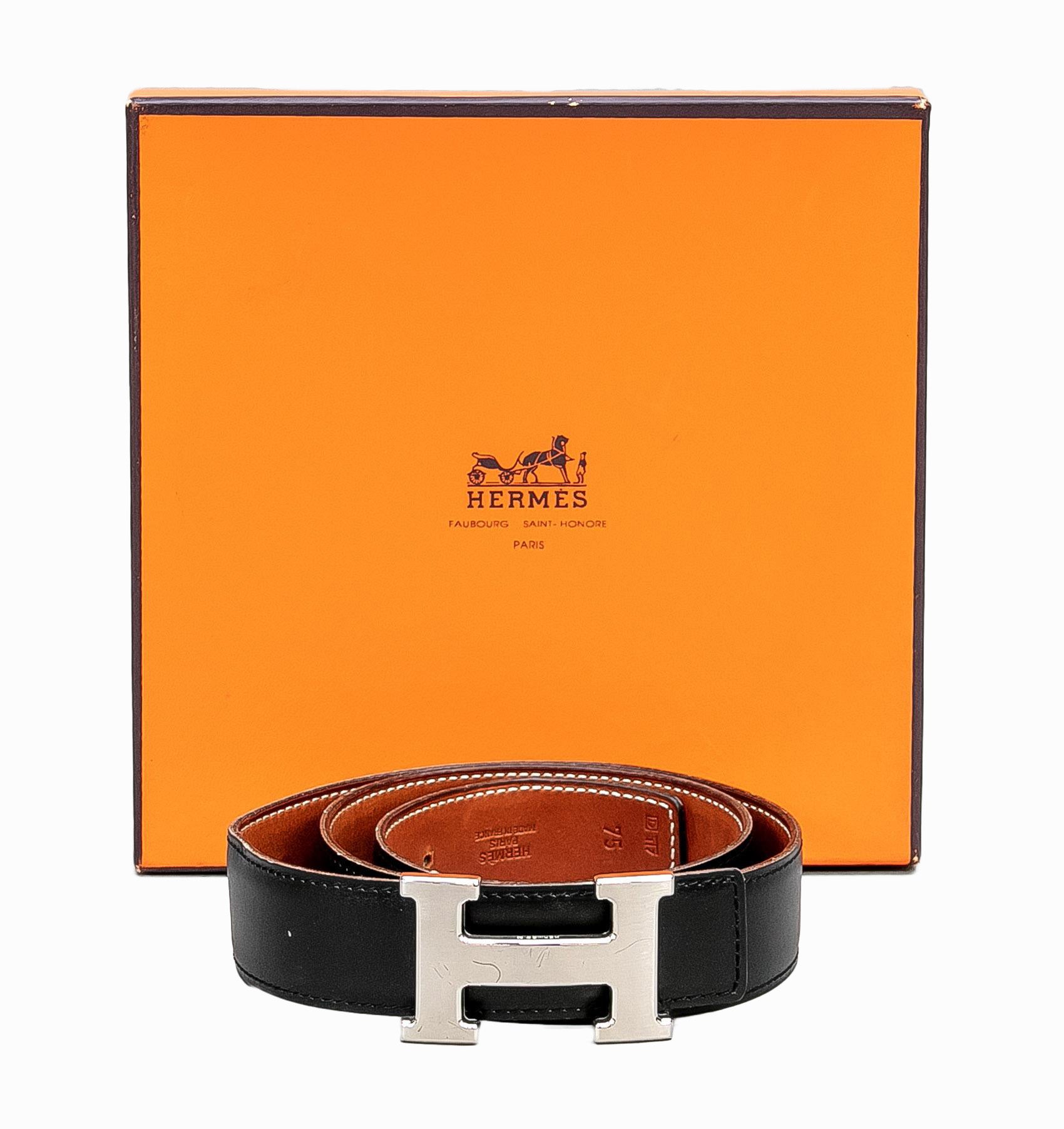 Hermès H Belt Buckle and Reversible Leather Strap – Luxury GoRound