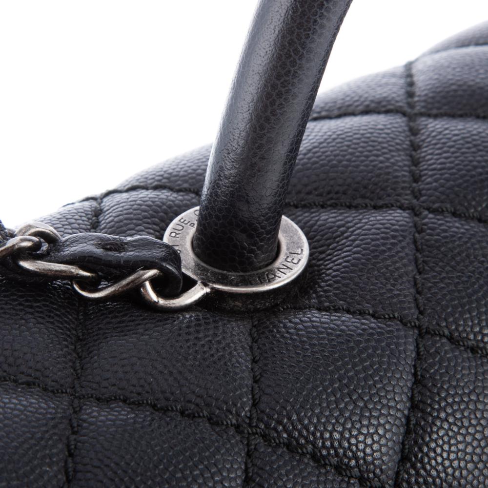 Chanel Coco Quilted Caviar Trendy CC Top Handle Medium – Luxury